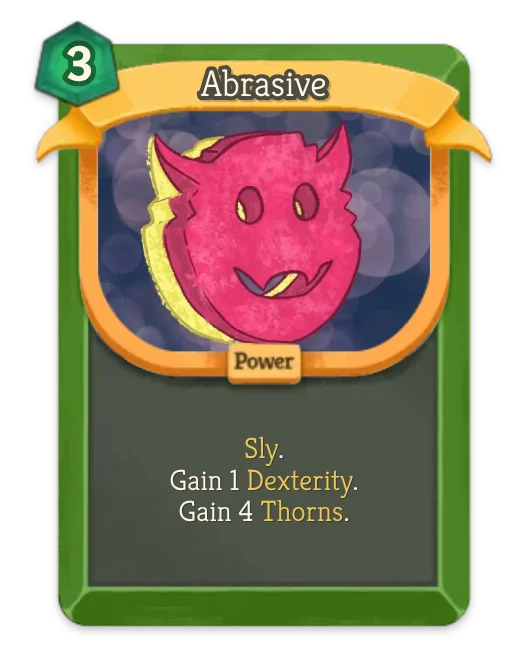 Abrasive card art