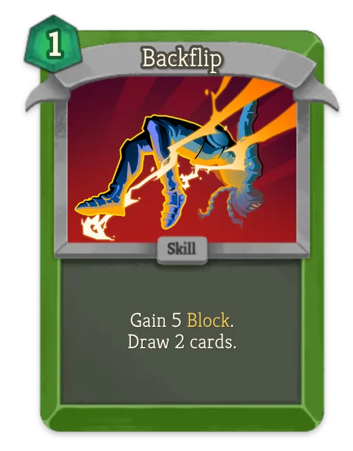 Backflip card art