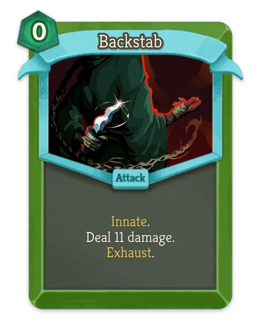 Backstab card art