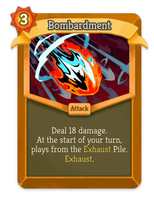 Bombardment card art