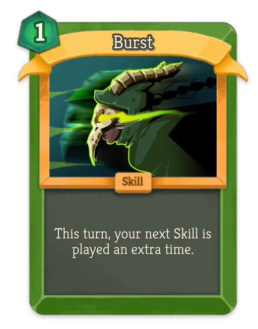 Burst card art