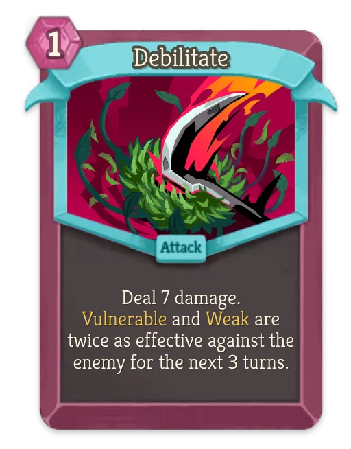 Debilitate card art