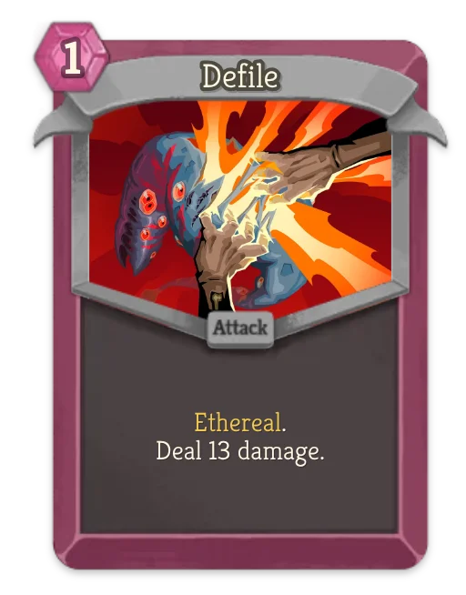 Defile card art