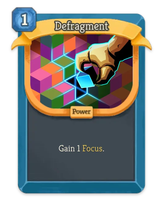 Defragment card art