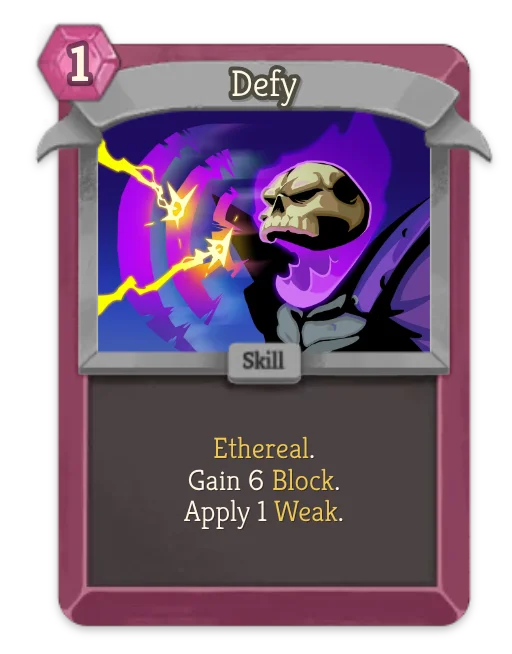Defy card art