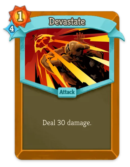 Devastate card art