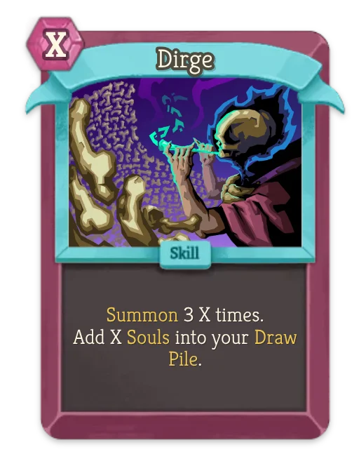 Dirge card art