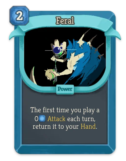 Feral card art