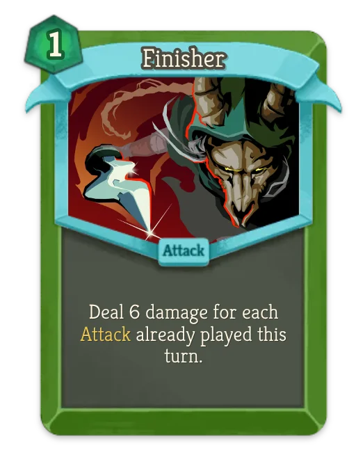 Finisher card art
