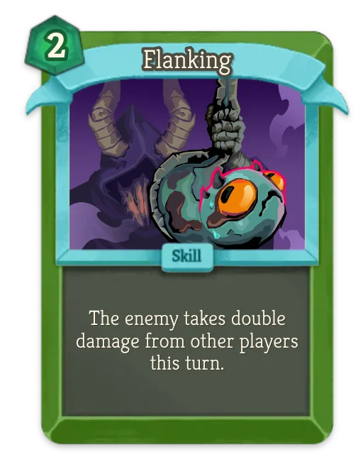Flanking card art