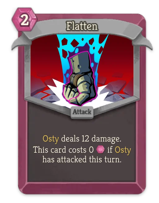 Flatten card art