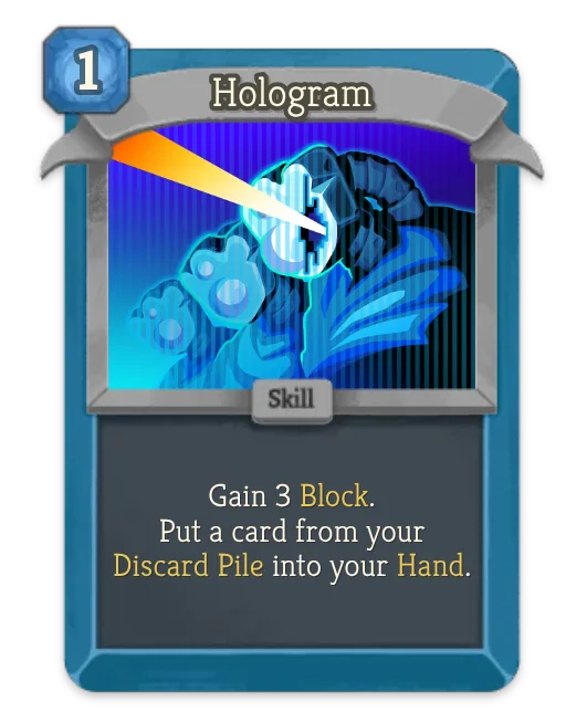 Hologram card art