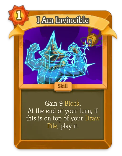 I Am Invincible card art