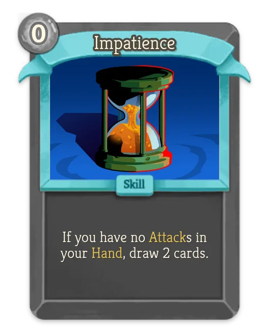 Impatience card art