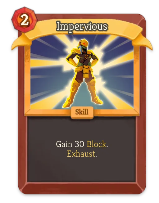 Impervious card art