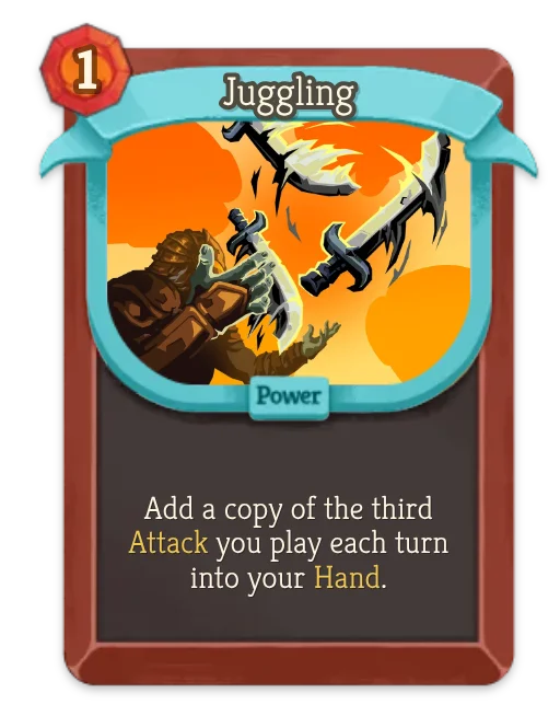 Juggling card art