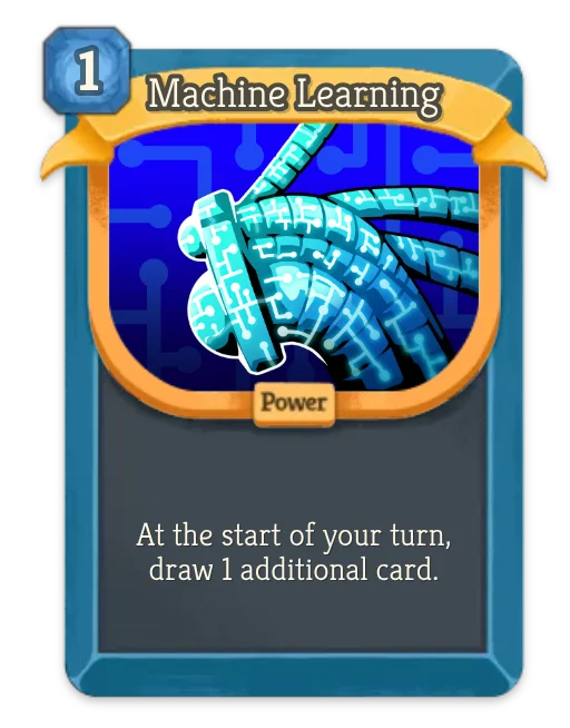 Machine Learning card art