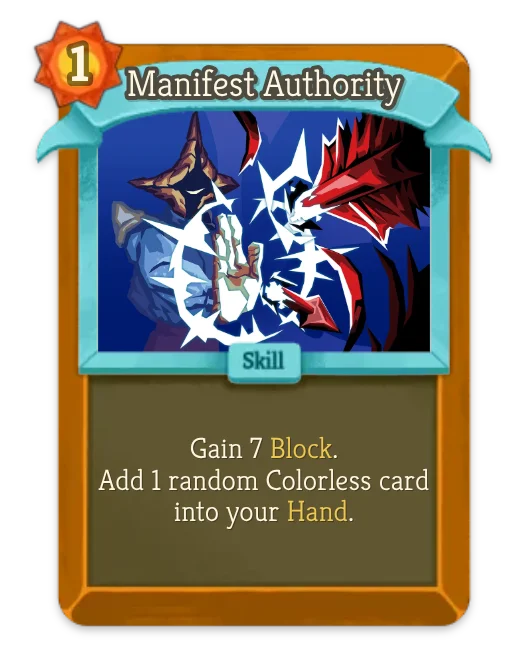 Manifest Authority card art