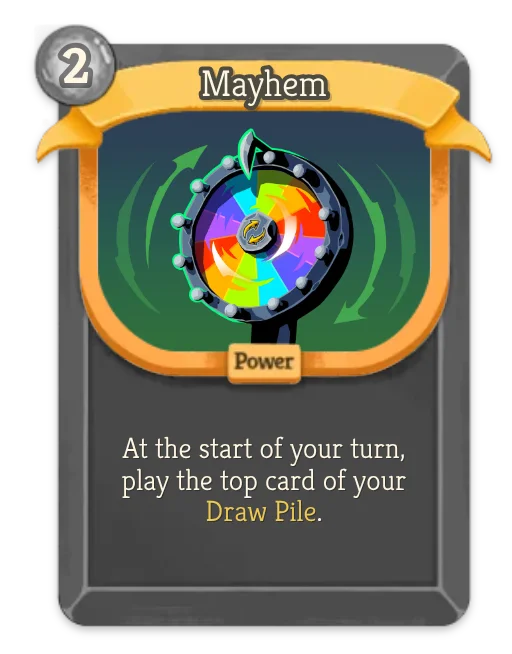 Mayhem card art