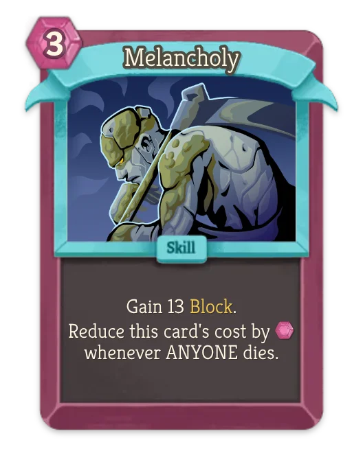 Melancholy card art