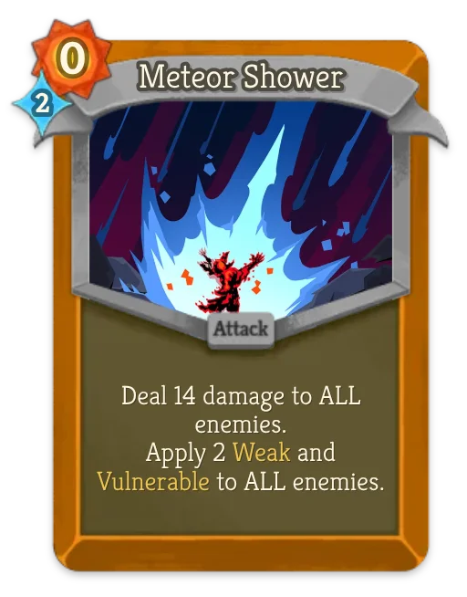 Meteor Shower card art