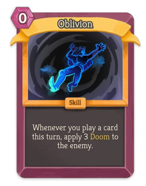 Oblivion card art