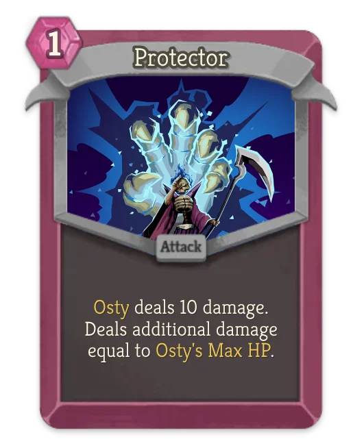 Protector card art