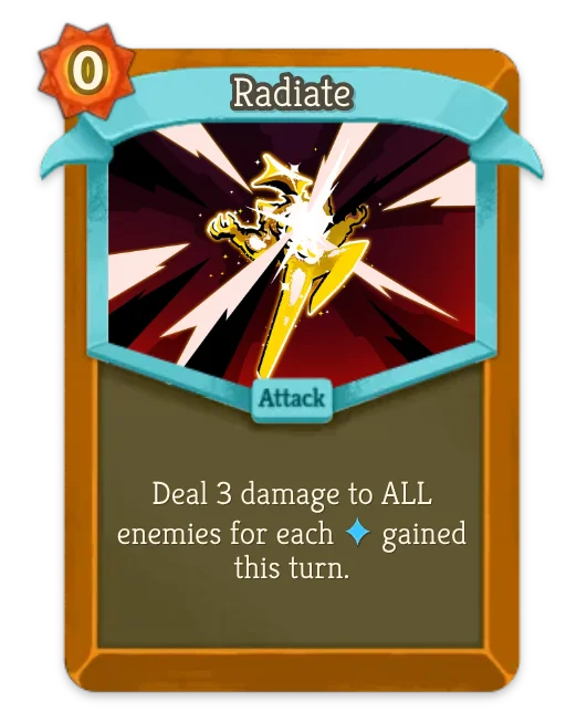 Radiate card art
