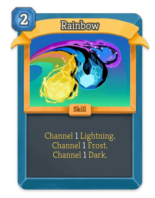 Rainbow card art