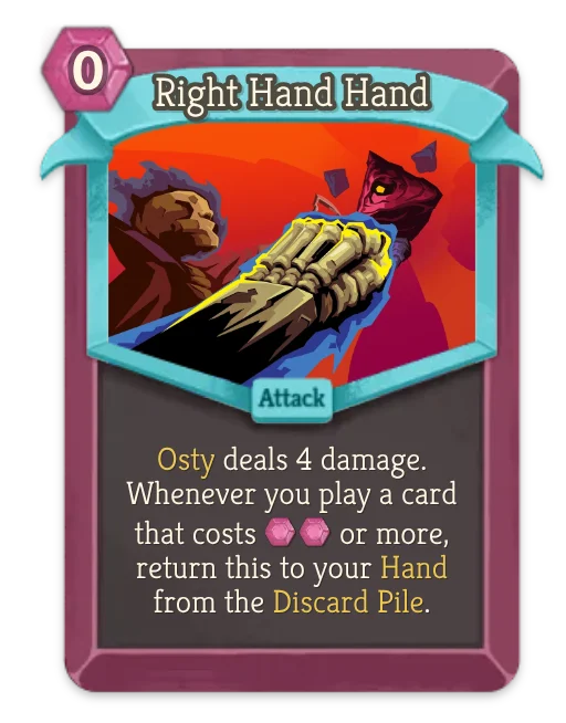 Right Hand Hand card art