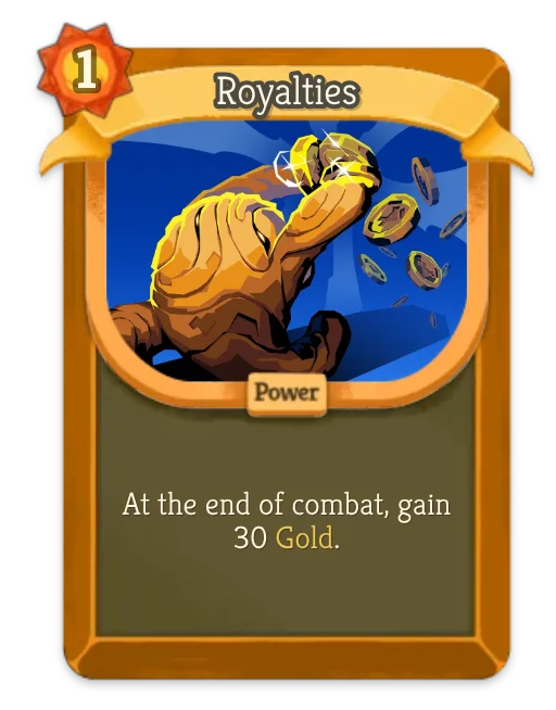 Royalties card art