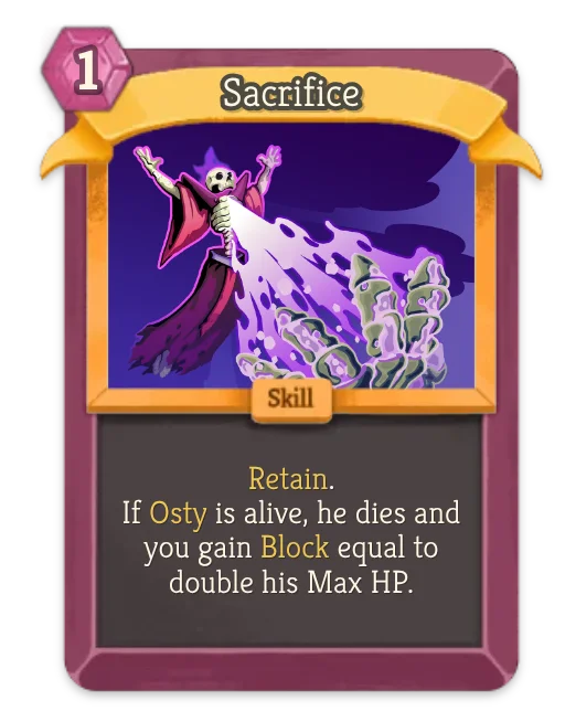 Sacrifice card art