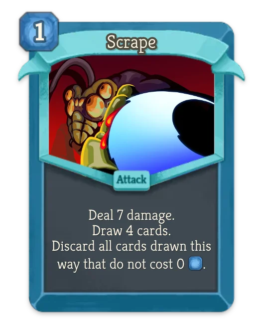 Scrape card art