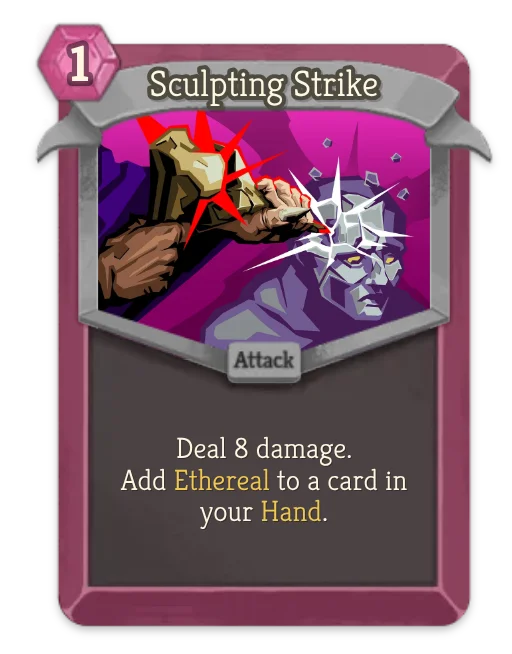 Sculpting Strike card art