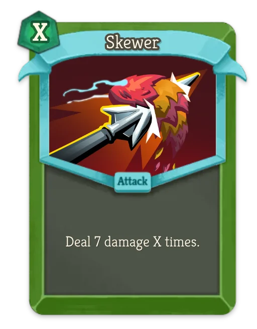 Skewer card art
