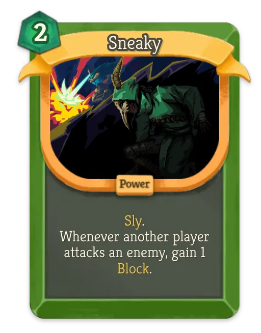 Sneaky card art