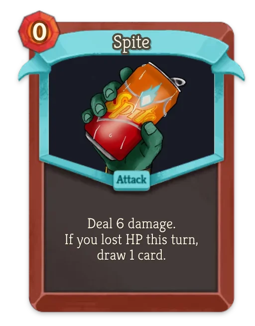 Spite card art