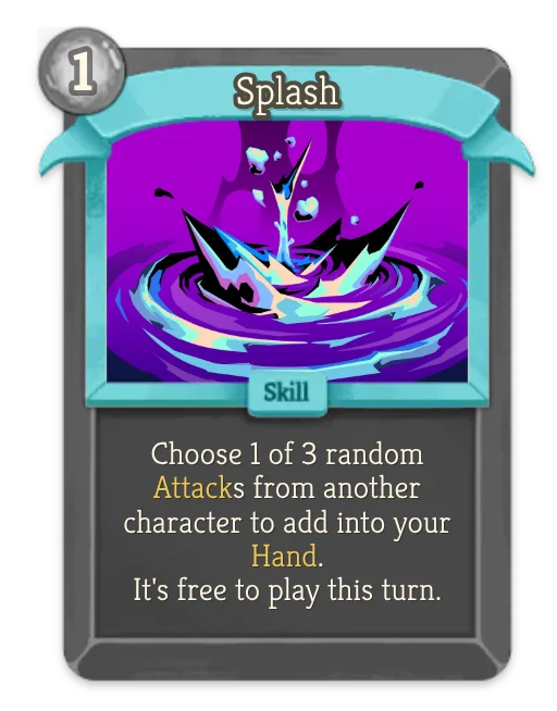 Splash card art