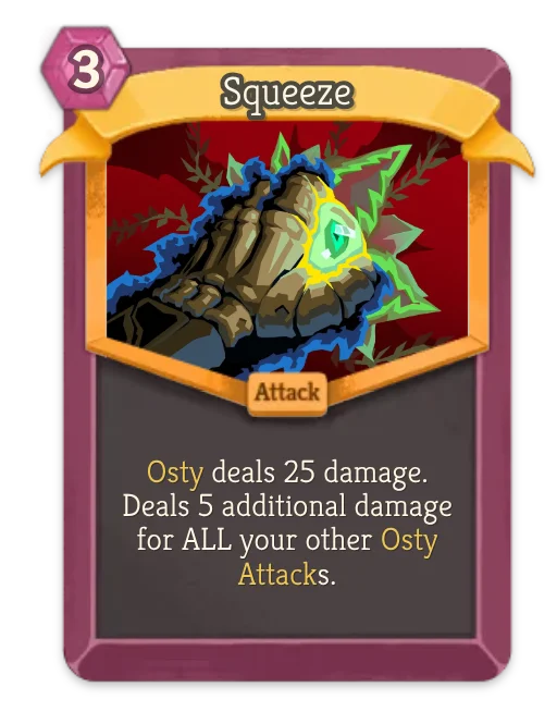 Squeeze card art