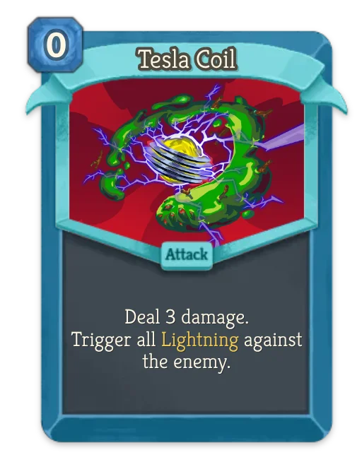 Tesla Coil card art