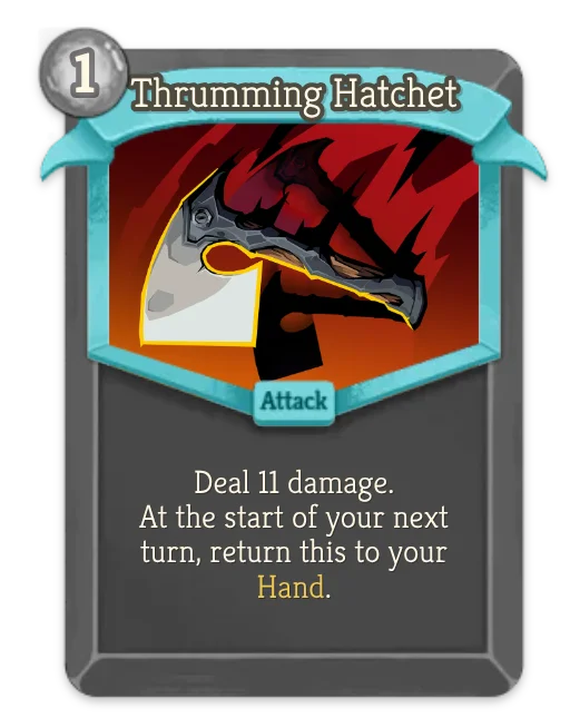 Thrumming Hatchet card art