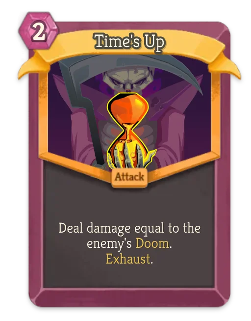 Time's Up card art