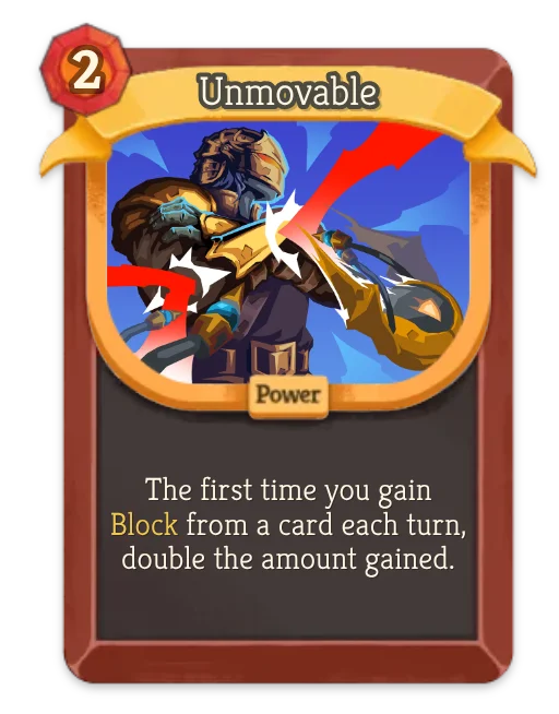 Unmovable card art