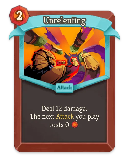 Unrelenting card art