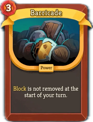 Barricade card